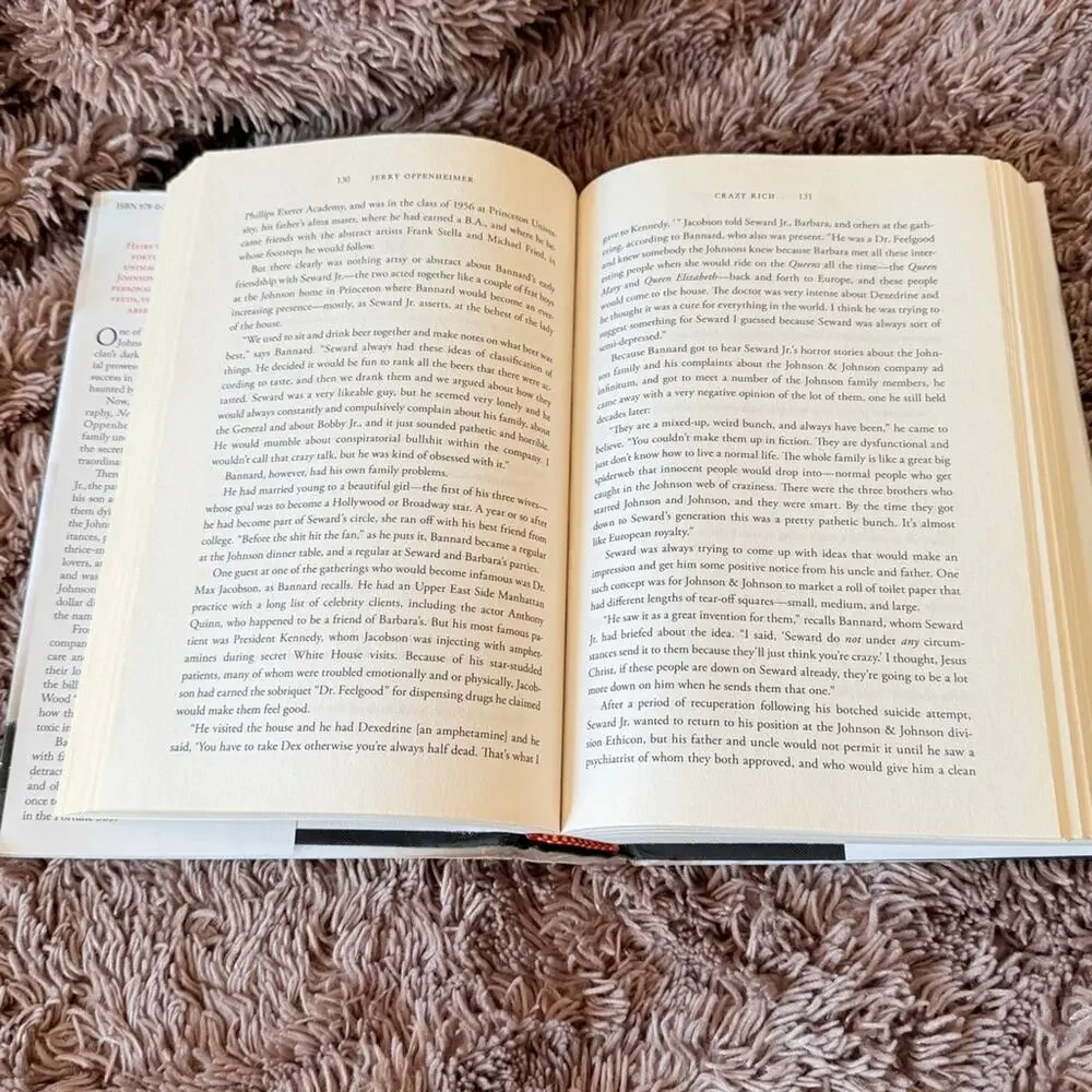 Crazy Rich Inside the Johnson & Johnson Dynasty by Jerry Oppenheimer Book bio